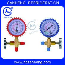 Brass Three Way Valve Single Gauge Valve