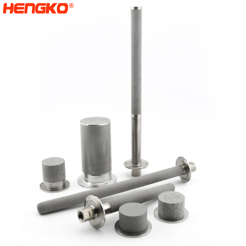 HENGKO high quality custom  0.2-100 sintered porous large hydraulic water filter cartridge for water treatment