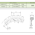 Cat D6N D6M Bloco de dente 6i8077