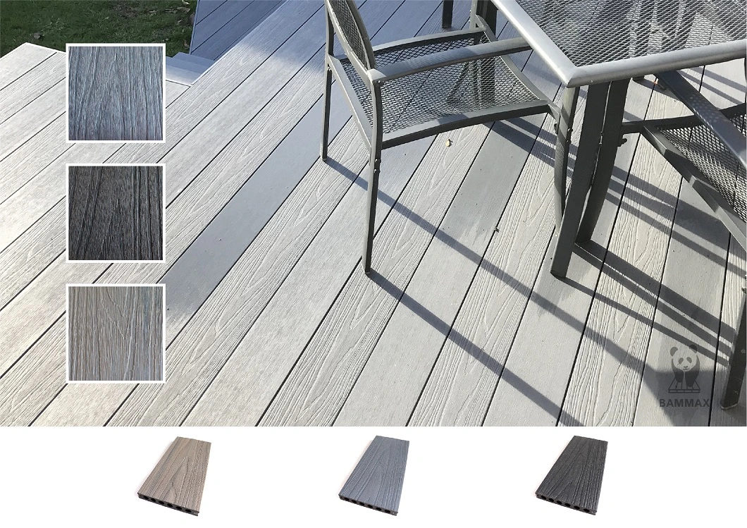 Co-Extrusion Capped Wood Plastic Composite WPC Decking Water Proof Engineered Flooring