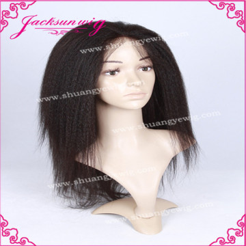 Kinky straight 100% glueless full lace wigs,glueless lace wig