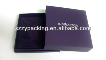 purple color necklace box