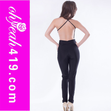 Wholesale factory price halter jumpsuit supply in stock sexy lace jumpsuit