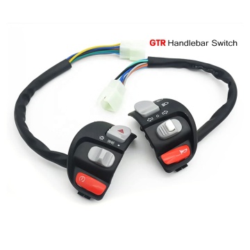 Electric Motorcycle GTR Handlebar Controls: Horn, Turn Signals, and Headlight Dimmer