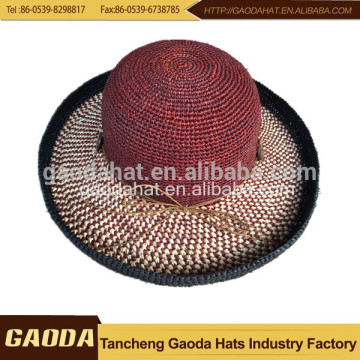 Gold supplier china raffia hats for wedding