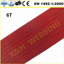 6T flat woven lifting straps
