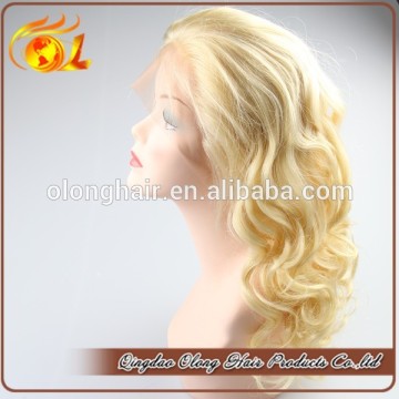 Good Quality Gorgeous blonde human hair full lace wig blonde u part wig,blonde wig