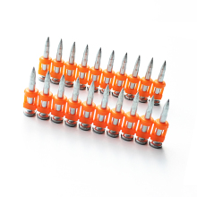 Roof material pointed gas nails