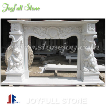Hand-carved Marble Fireplace Stone Surround Decoration