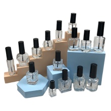 Lanwei 10ml Gel Nail Polish Bottle with Brush - Clear Nail Polish Container