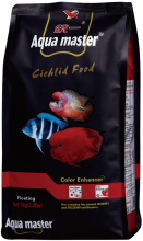 Aqua master, Red Parrot Fish & Cichlid Food, Color Enhancer, High Protein & Astaxanthin - 1kg (M)