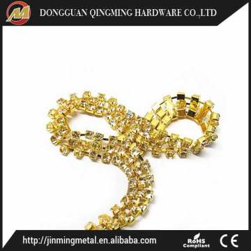 Metal Rhinestone Chain Accessories Shoe Parts