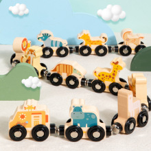 11PCS Magnetic Educational Kids Christmas & Birthday Gifts: Wooden Alphabet & Number Train Toy Set