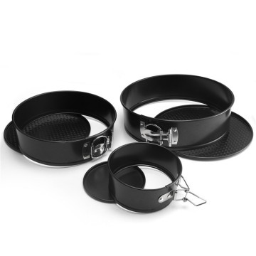 Carbon Steel Springform Cake Pans Set with Removable