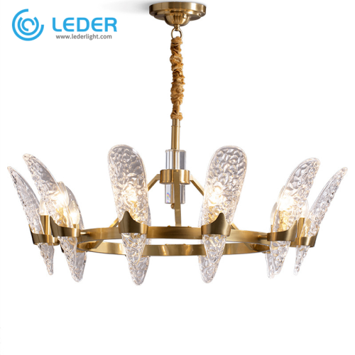 LEDER Hanging Crystal Pendant Light