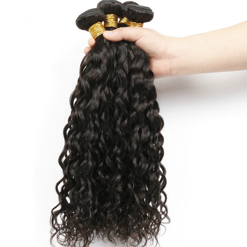 Crochet Virgin Weave Bundles Extension Water Wave Human Hair Brazilian OEM Package Is Accept for Wholesale Order