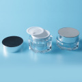 High Quality Clear Acrylic Cream Jar with Aluminum Cap