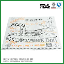 custom printed burger wrapping paper