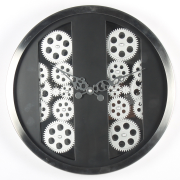 Wall Hanging Black Gear Wall Clock