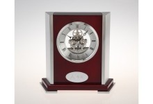 Woodpecker quartz stand clock wood old table clock