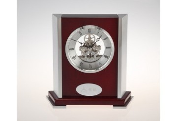 Woodpecker quartz stand clock wood old table clock