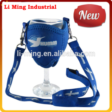 best selling fashion promotional customized neoprene wine glass holder