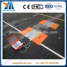 Portable truck axle cars weighing pads scale
