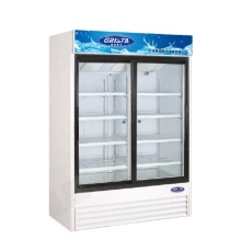 New Style Commercial Glass Door Refrigerators for Soft Drink Display