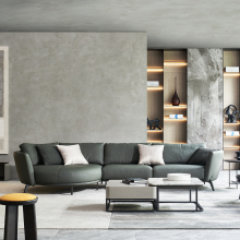 High quality small corner leather sofa