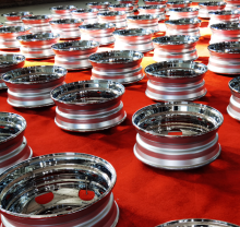 22.5 rim dump truck wholesale chrome rear wheel high quality chrome wheel rim 6 holes