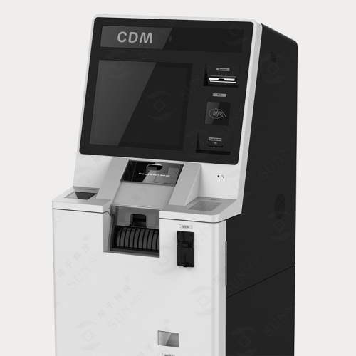 Standalone Cash at Coin Deposit CDM Kiosk para sa Financial Institute