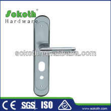 door handle privacy lock on plate