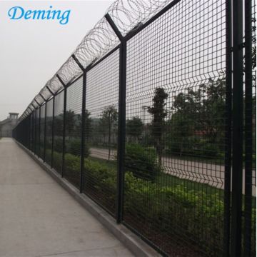 2.1m Used Wrought Iron Airport Fence Panel