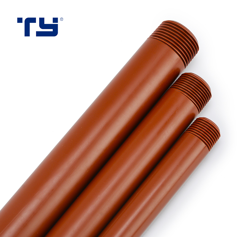 TY manufacturer PP pph fitting female male threaded pressure piping hot cold water brown PPR PPH pipe fittings