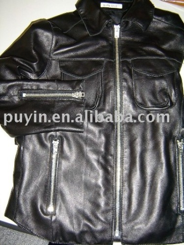 man's leather jacket