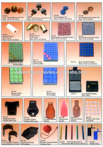 Economic Billiard accessories, billiard pool table accessories