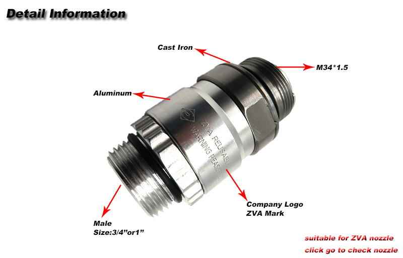 ZVA protect dispenser reconnected breakaway coupling