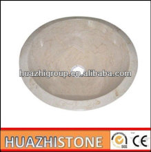 crem marfil marble basin