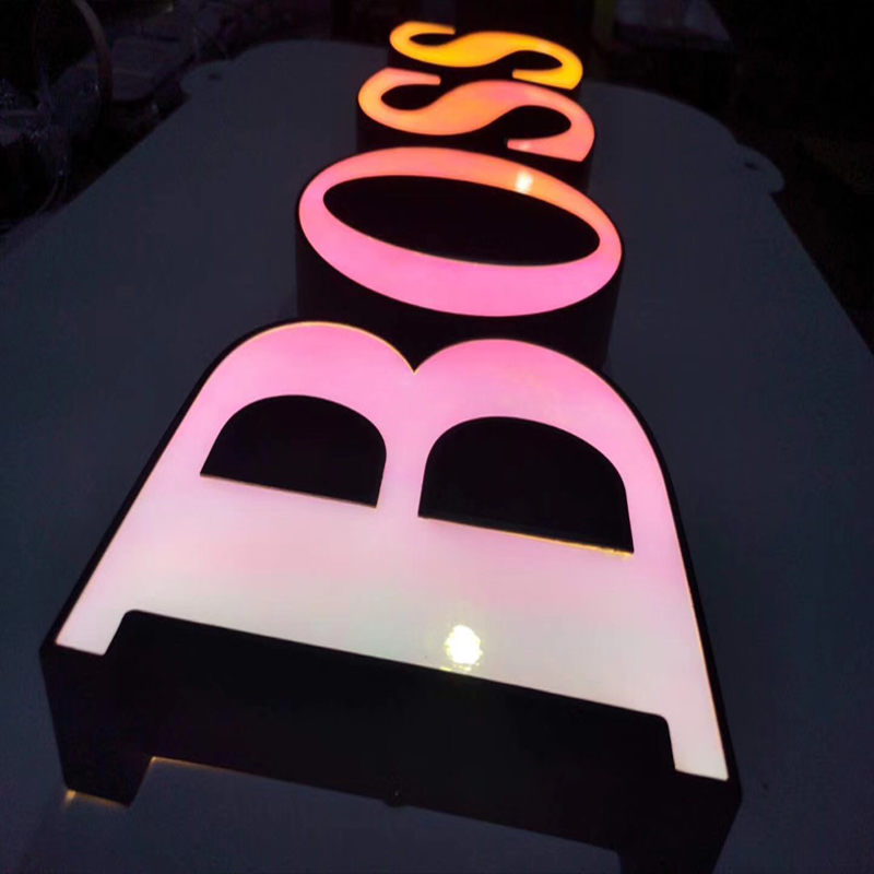 Led Channel Letter Sign Acrylic Led Shop Sign Acrylic Channel With Iridescence Membrane