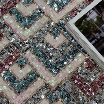 Vogue Aristocratic Sequins Embroidery Fabric
