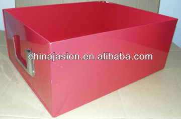Red filing box Storage box