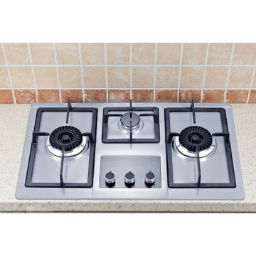 3 Burner Hobs in Stainless Steel