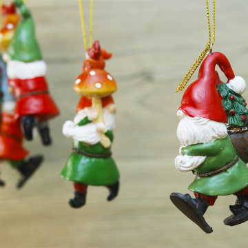 DIY Christmas Decorations: Witt Antique Dwarf Pendant Resin Ornaments for Earrings, Bracelets & Trees