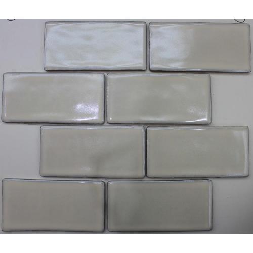 Ladrillo ver azulejos de porcelana vidriada