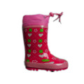 Botas de chuva infantil com corda de cordão impermeável