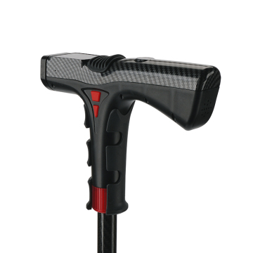 Adjustable Length Hiking Stick with Heart Rate Monitoring and GPS Tracking