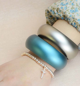 Neon Aluminum Hand Bangles Anodized Aluminum Jewelry