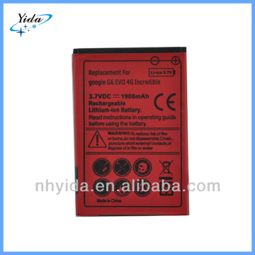 High Quality Cell Phone Battery For HTC EVO 4G 3.7V 1900mah
