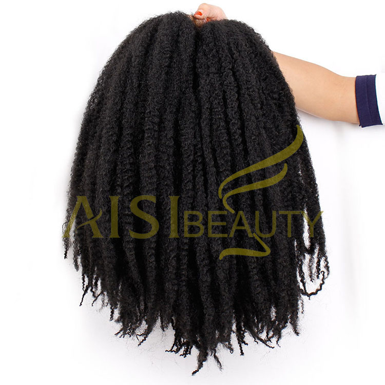 Aisi Beauty Wholesale Synthetic Soft Afro Kinky Marly Braiding Hair Extensions Crochet Hairpiece Synthetic Braiding Hair