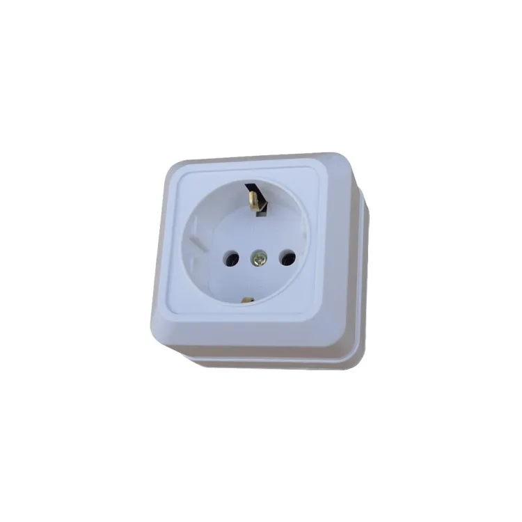 European Wall-Mounted Electrical Socket Single-Connected Ground Socket